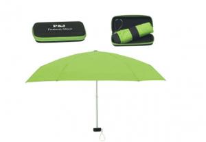 Wholesale Green EVA Box Different Shaped Umbrellas Polyester Fabric 5 Section Solid Frame from china suppliers