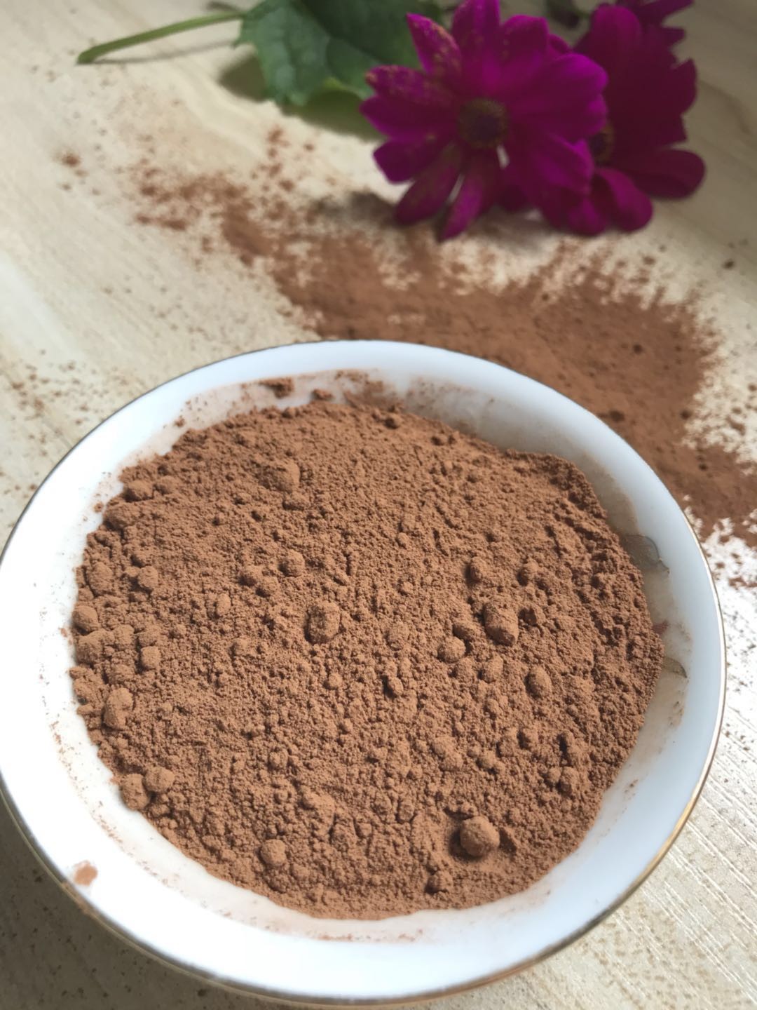 Wholesale NF02 Dark Brown Natural Low Fat Cocoa Powder 4%-8% Fat Content , 5.0-5.8 PH Value from china suppliers