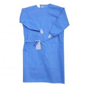Wholesale Elastic Cuff SMS Non Woven 70g Disposable Surgical Gown from china suppliers