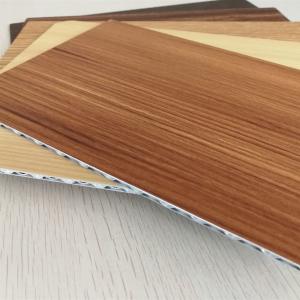 Wholesale 4mm Thick Wood Grain Aluminum Core Panel For Indoor Outdoor Decoration from china suppliers