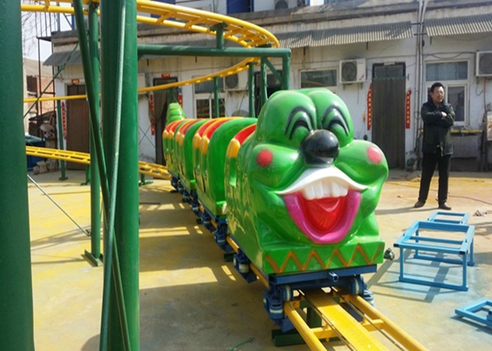 Wholesale Green Worm Shape Kiddie Roller Coaster For Large Parks And Tourist Attractions from china suppliers