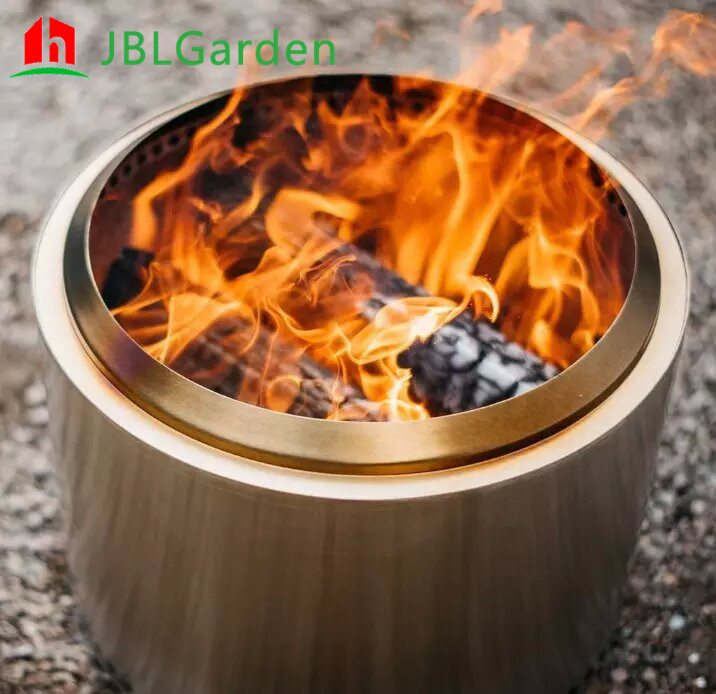 Wholesale Outdoor Stainless Steel Stove Round Wood Burning Fire Pit Solo Stove from china suppliers