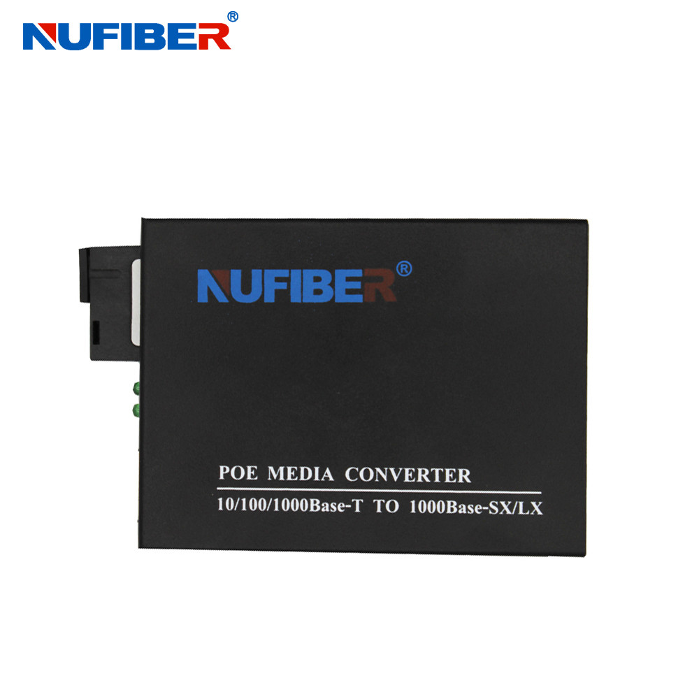 Wholesale 10/100/1000M SM SC 20km Fiber To Copper Media Converter With POE from china suppliers