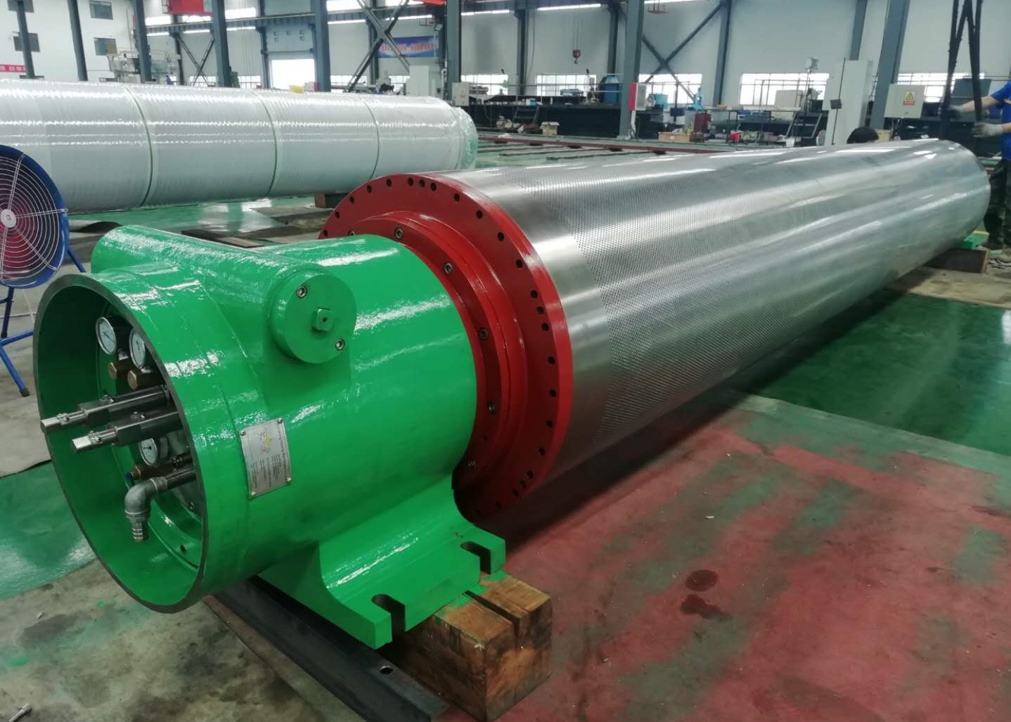 Wholesale 50KN/M Stainless Steel Rubber Covered Vacuum Press Roll from china suppliers