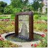 Buy cheap Corten Steel Abstract Sculpture Water Fountain corten steel metal rain curtain from wholesalers