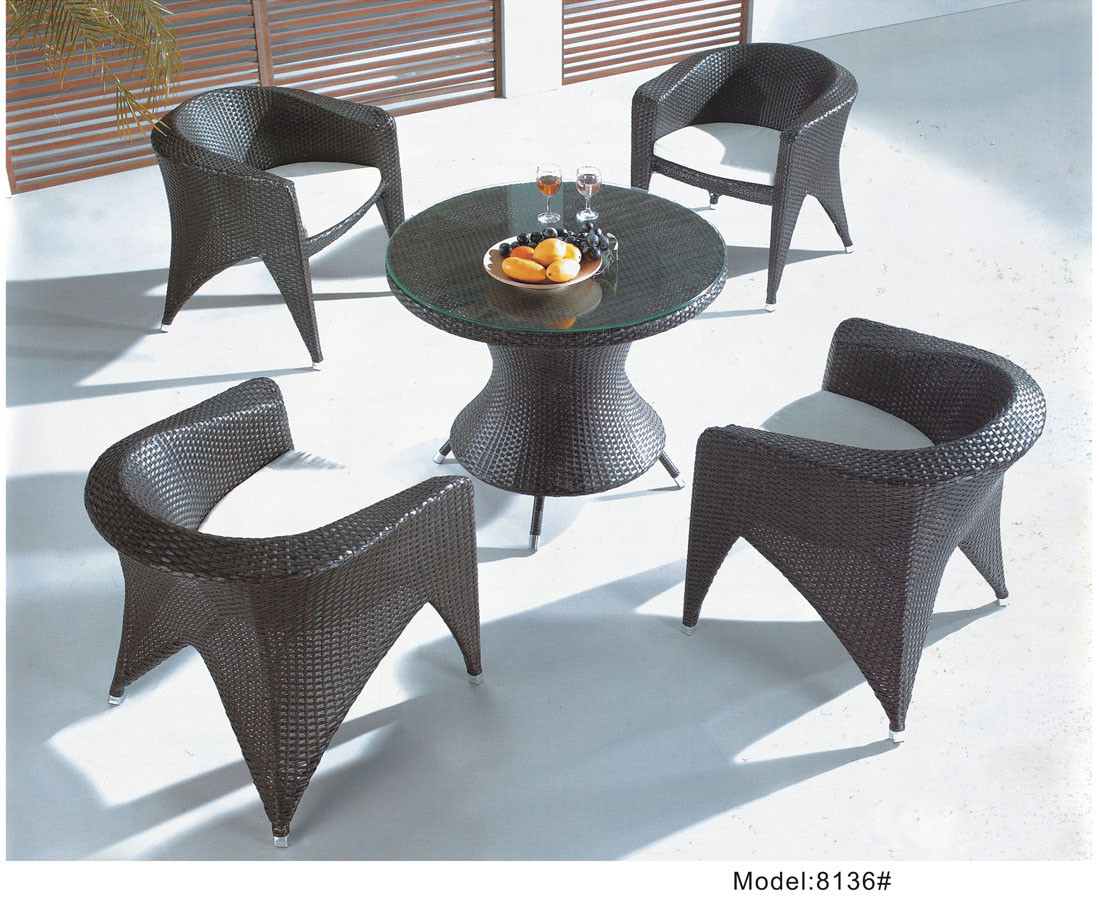 Wholesale Outdoor furniture beach/poolside dinning set --8136 from china suppliers