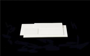 Wholesale Fire Resistance Ceramic Cover Plates , High Density Zirconium Plate 100 * 100 * 20mm from china suppliers