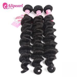 Wholesale Loose Deep Wave Real Brazilian Hair Bundles , Curly Human Hair Weave from china suppliers