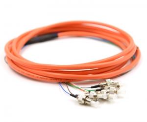Wholesale 3m 6 Core Multimode OM1 Optical Pigtail , FC Pigtail For Network Telecom FTTH from china suppliers
