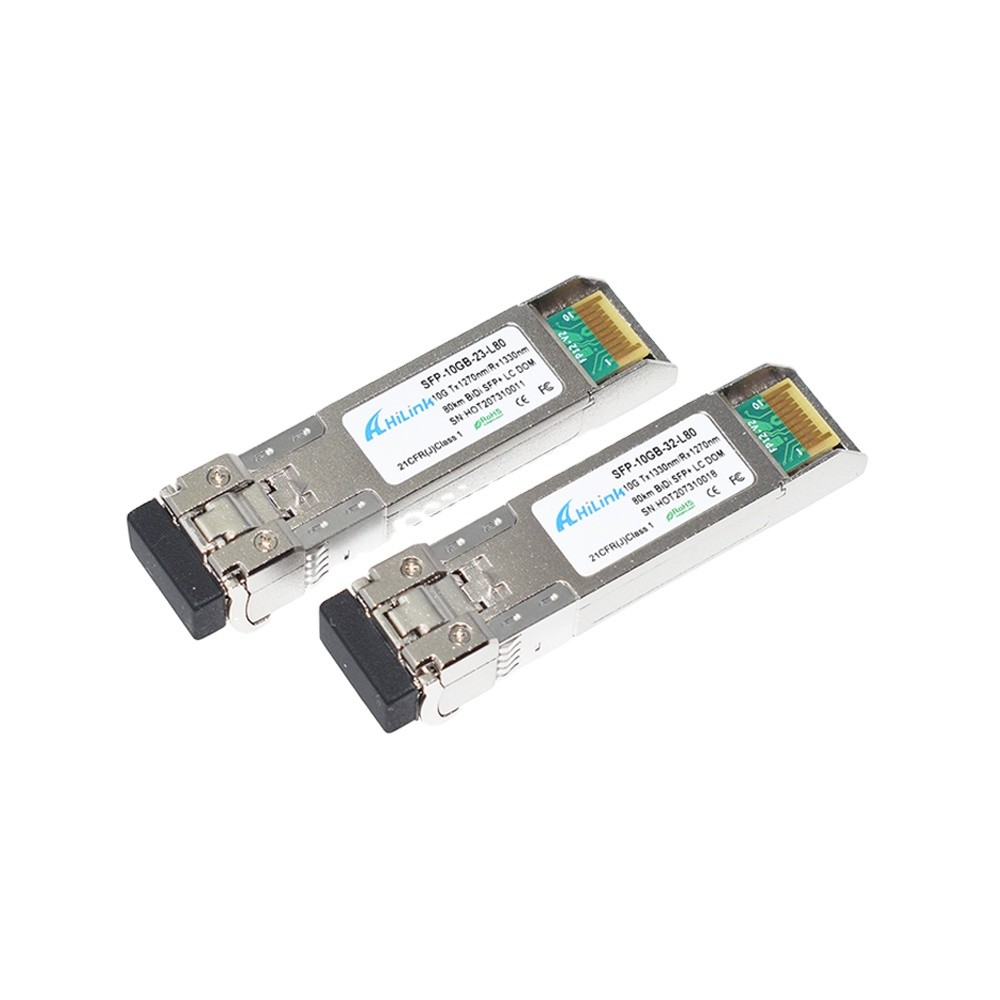 Wholesale 10G 1270nm 1330nm 80km Single LC Optic fiber Module from china suppliers