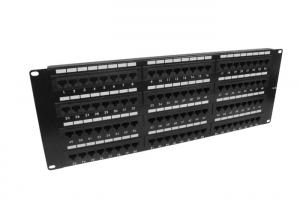 Wholesale Distribution Cabinet Cat6 Shielded Rj45 Connectors , 96 Port 4U Server Rack Patch Panel from china suppliers