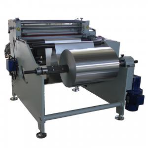 Wholesale max width 800mm AL foil cutter Aluminium foil roll to sheet cutting machine from china suppliers