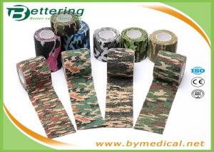 Wholesale Army Camping Hunting Camouflage Pattern Printing Non Woven Self Adhesive Elastic Bandage from china suppliers