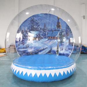 Wholesale Outdoor Party Promotion Event Inflatable Christmas Snow Globe Bubble House Photo Booth For Rental from china suppliers