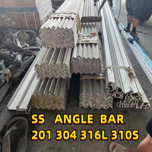 Wholesale 6m Length ASTM A276 201 304 316L Unequal  Equal  L Profiles Stainless Steel Angle Bar from china suppliers