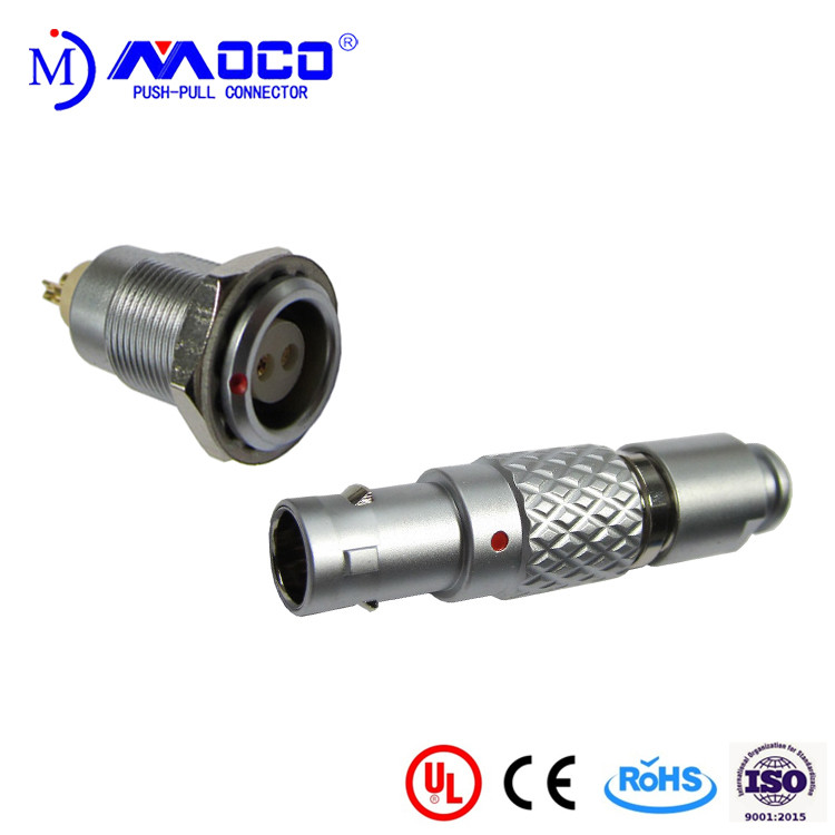 Wholesale 0B 2 pin male and female circular push pull connector for Infrared Camera from china suppliers