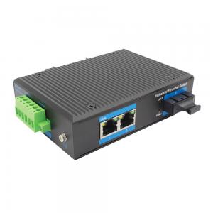 Wholesale Fiber To 2 UTP Port Unmanaged Industrial Ethernet Switch from china suppliers