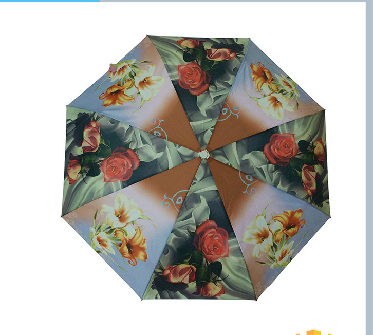 Wholesale Gift Compact Foldable Auto Open Umbrella For Adults , Self Fabric Pouch from china suppliers