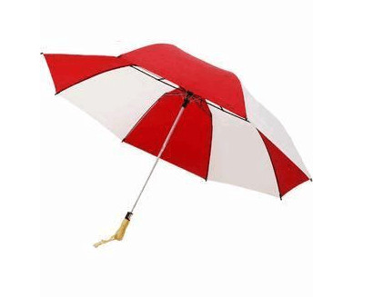 Wholesale Womens Wind Resistant Golf Umbrella Auto Open Red And White Alternative Colors from china suppliers
