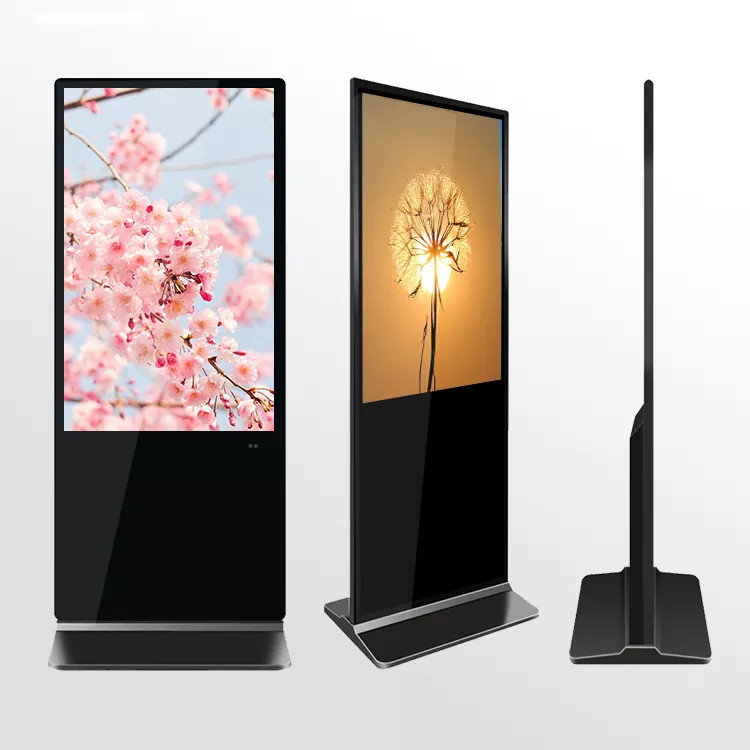 Wholesale 43 55 Inch Indoor Floor Stand LCD Touch Screen Display Advertising Playing Equipment Digital Signage Totem from china suppliers