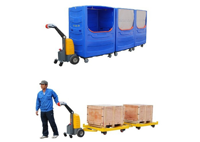 Wholesale 1 Ton 1.5 Ton Walkie Electric Tow Tractor 6km/H Travel Speed Electromagnetic Brake from china suppliers