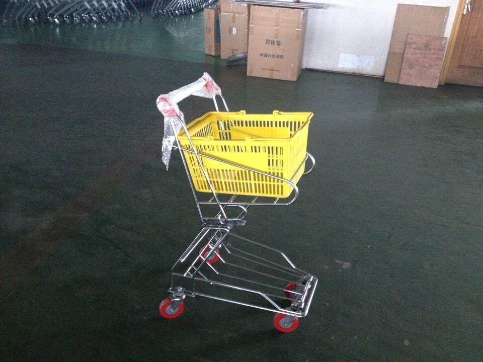 Wholesale Chrome plated Shopping Basket Trolley , personal shopping cart from china suppliers
