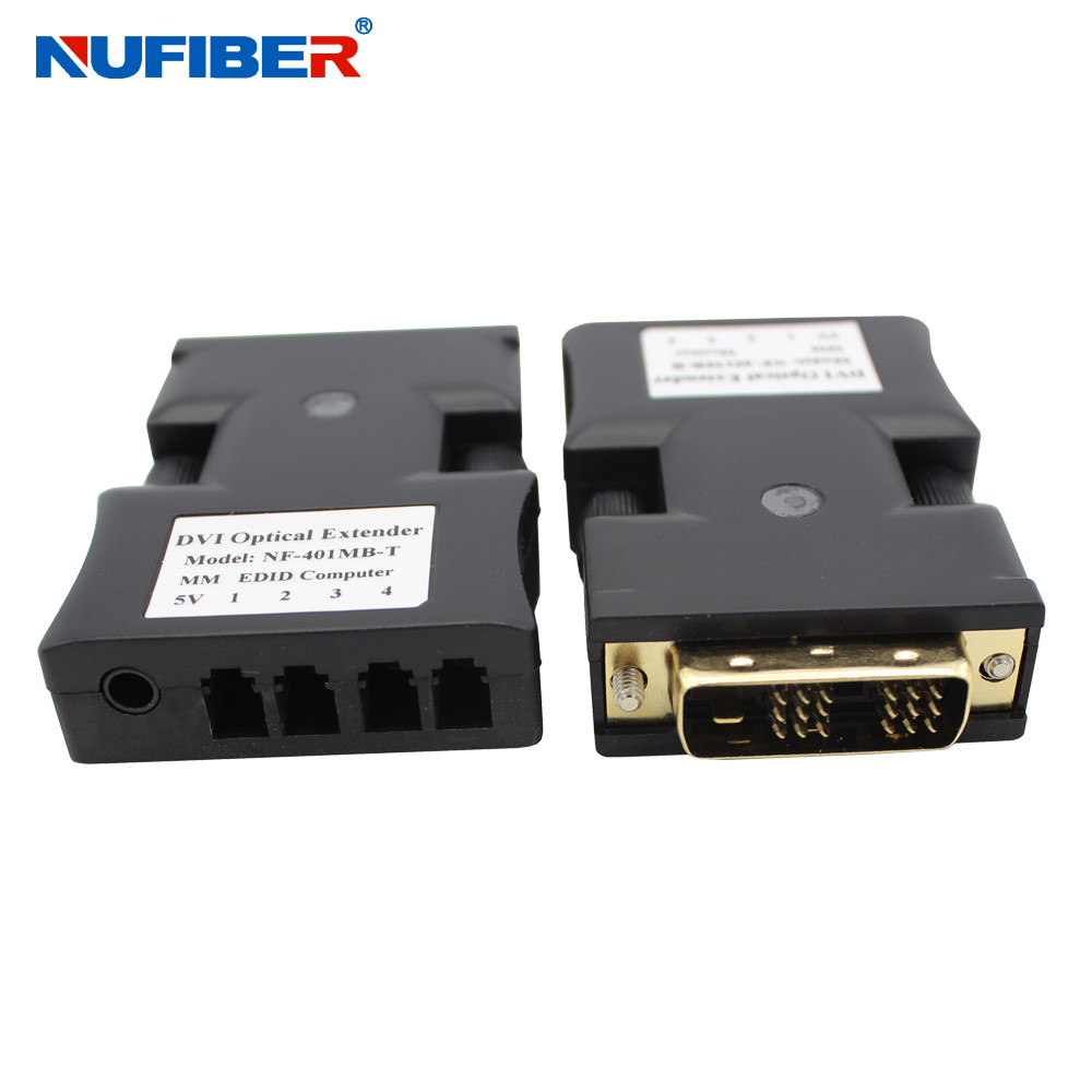Wholesale EDID SM 4core LC Dvi To Fiber Optic Converter 1000 Meters Distance from china suppliers