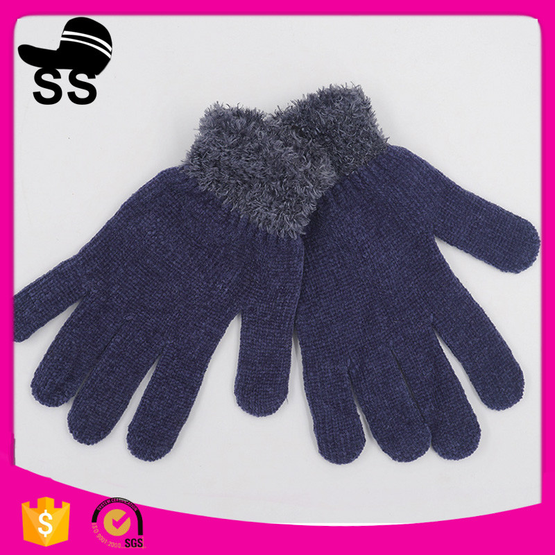Quality Yiwu Wholesale Online Shopping Winter Special Colorful Fleece Violet Ladies Gloves for sale