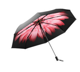 Wholesale Flower Print Lightweight Folding Umbrella , Ladies Compact Windproof Umbrella from china suppliers