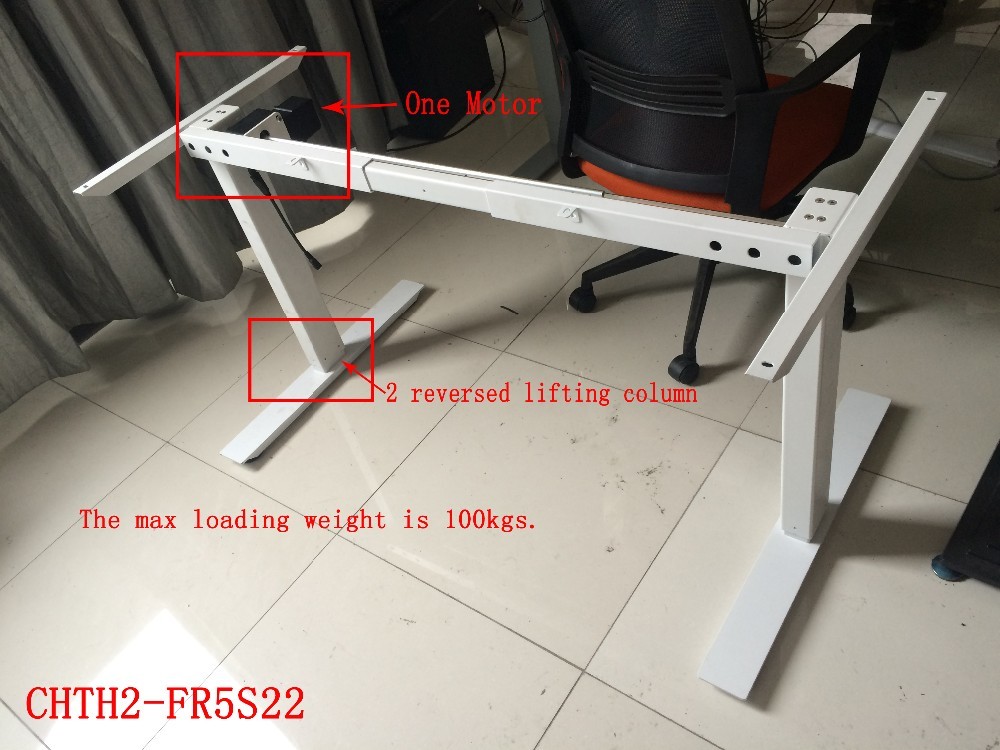 Quality Adjustable Standing Desk Riser Office Desk  for Black silver white  optional  CTHT2-F5S22 for sale