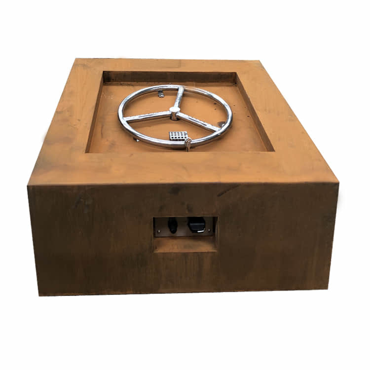 Wholesale 2.6ft Natural Gas Fire Pit 400mm Rectangular Fire Pit Table from china suppliers