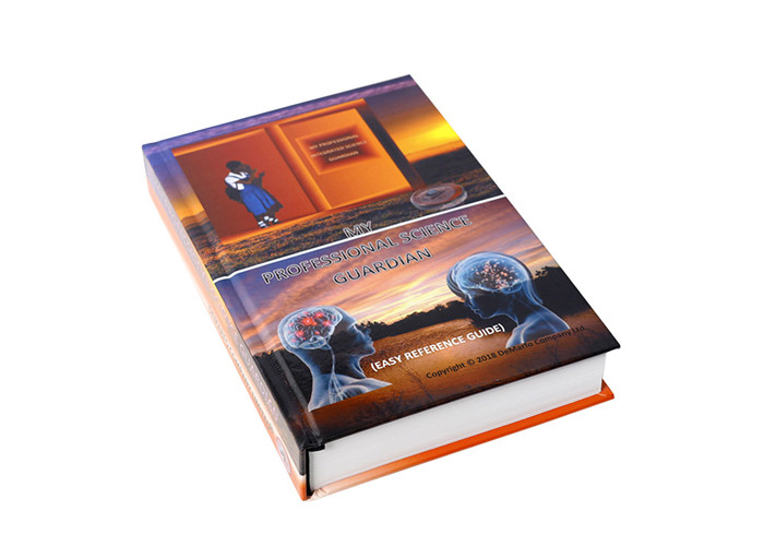 Binding Cover Hard Copy Book Printing With Light Coated Paper Pantone Color