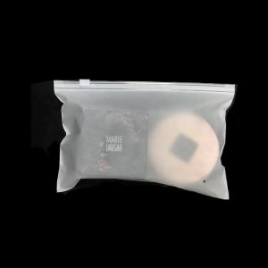 Wholesale Self Sealing Clothes Packaging Bag , 1.5mil Frosted Zipper Bags With Logo from china suppliers