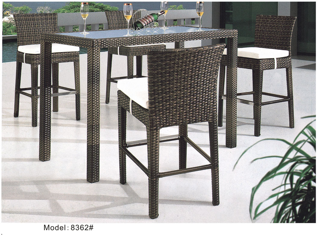 Wholesale Outdoor rattan wine bar set-8362 from china suppliers