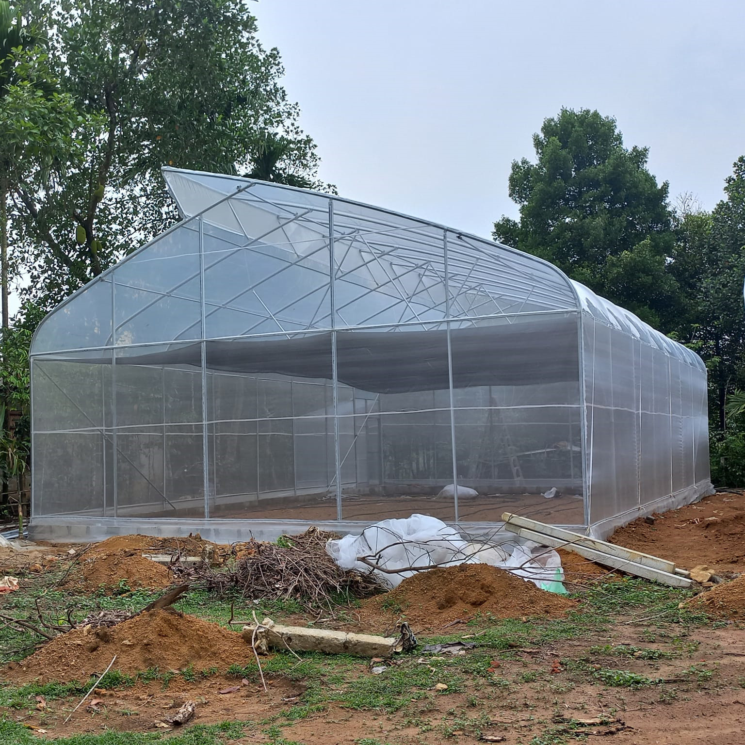 Wholesale 150 200 Micron Commercial Sustainable Greenhouse Farming Modern With 1*2m Door from china suppliers