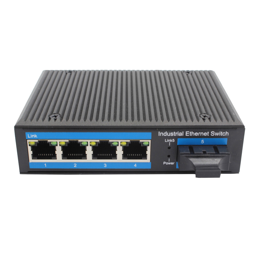 Wholesale IP40 4 Port Din Rail Gigabit Ethernet Fiber Media Converter from china suppliers