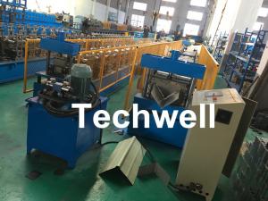 Wholesale Roof Ridge Cap Roll Forming Machine With Single Chain Transmission , 15 Stands of Forming Stations from china suppliers