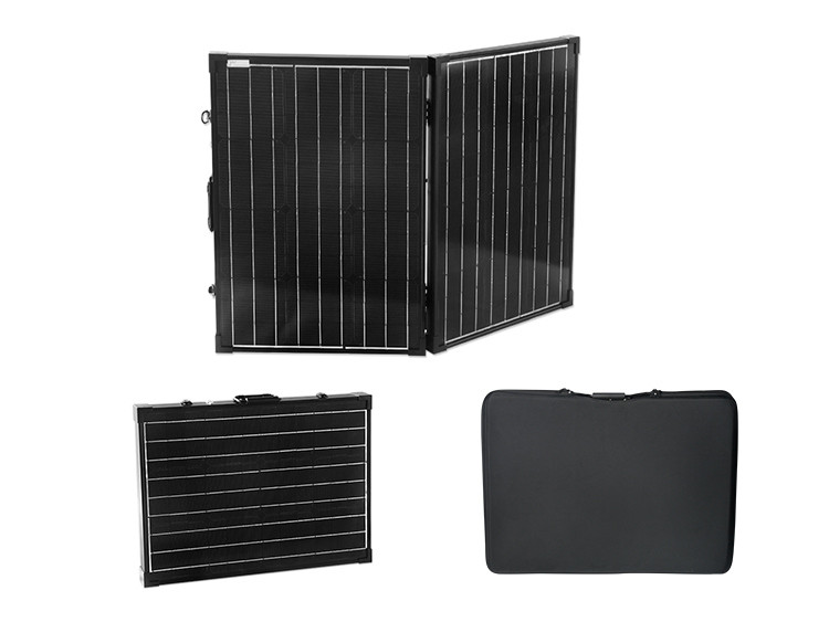 Wholesale Black Portable 100 Watt Foldable Solar Panel With Adjustable Support Legs from china suppliers