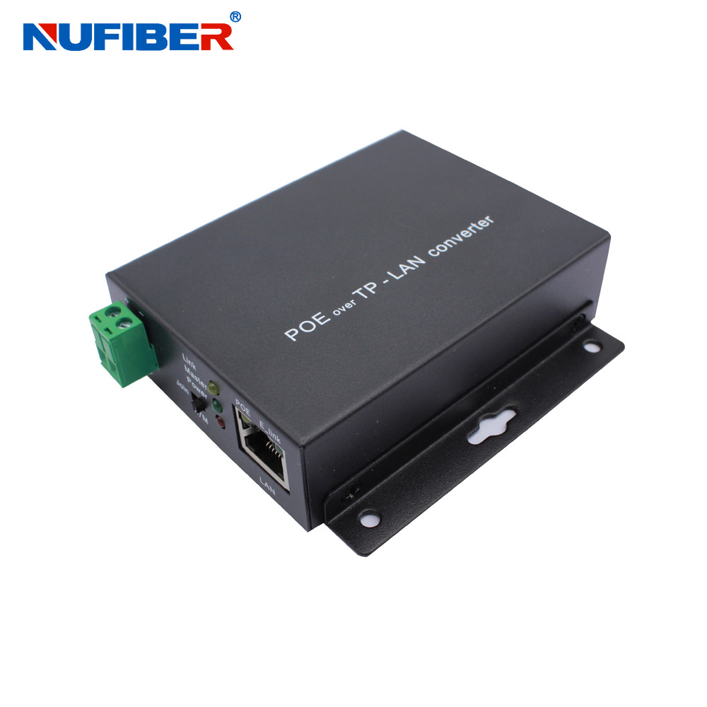 10/100M POE Ethernet Over Coaxial Extender , POE RJ45 To Coax Converter for sale