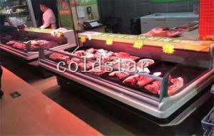 Wholesale Open Fresh Meat Chiller Self Serve Display Counter for Supermarket Refrigerated Display Case from china suppliers