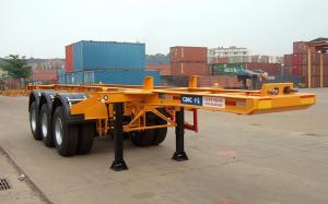 Wholesale Flatbed Shipping Container Delivery Trailer High Efficiency For Port Transport from china suppliers