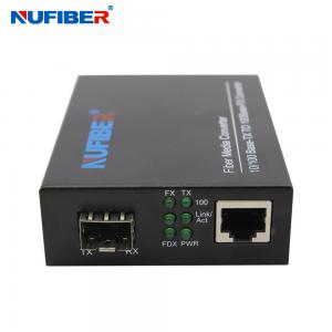 Wholesale IEEE 802.3 compliant 10/100M RJ45 To SFP Fiber Media Converter from china suppliers