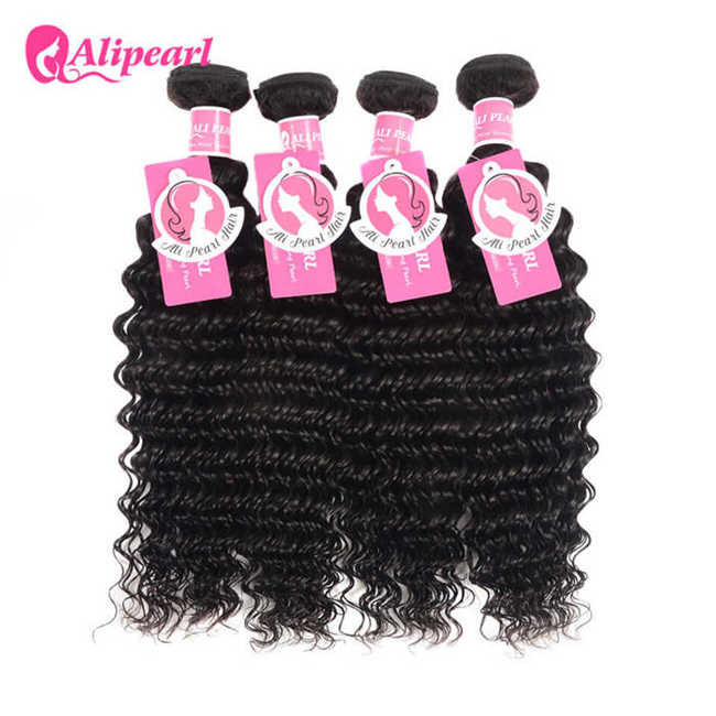 Wholesale Brazilian Virgin Remy Hair 4 Bundles Deep Wave , 8A Curly Hair Bundle Deals from china suppliers