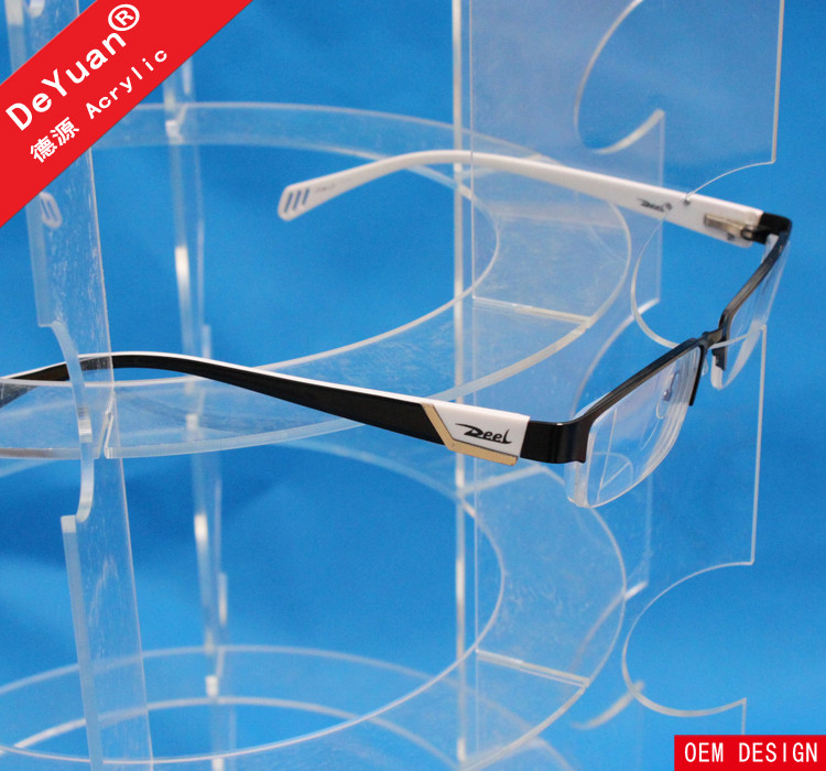 New Design Sunglass Case Acrylic Holder Stand For Multiple Eyeglass Holder Rotating