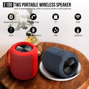 China Waterproof Portable Stereo Bluetooth Speakers , 10W Subwoofer Speaker IPX7 on sale