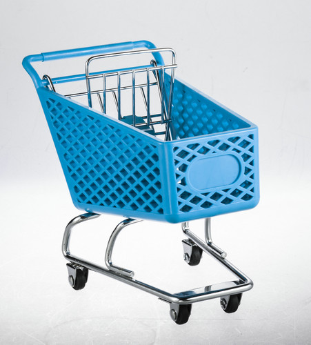 Buy cheap Wheeled shopping trolley With metal base and back gate in chrome plated from wholesalers