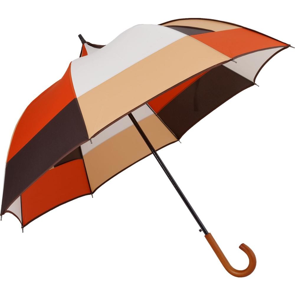 Wholesale Wooden Handle Folding Golf Umbrella Woman , Lightweight Golf Umbrella Alternative Colors from china suppliers