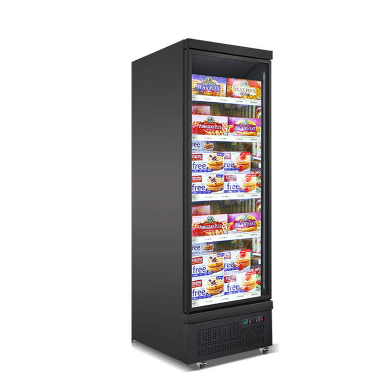 Wholesale 450 Liters Plug In R290 Refrigerant Swing Upright Glass Door Freezer Merchandiser from china suppliers