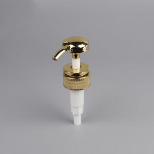 China Aluminum Lotion Dispenser Pump 24/410 Gold Shampoo on sale