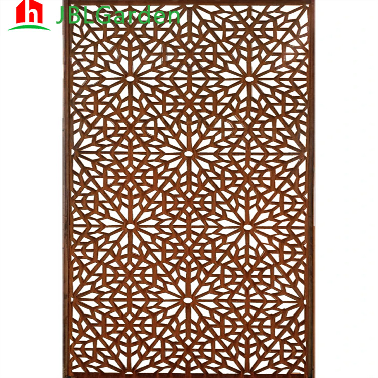 Wholesale 900*1800mm Corten Decorative Panels Outdoor Laser Cut Metal Privacy Screen ISO9001 from china suppliers
